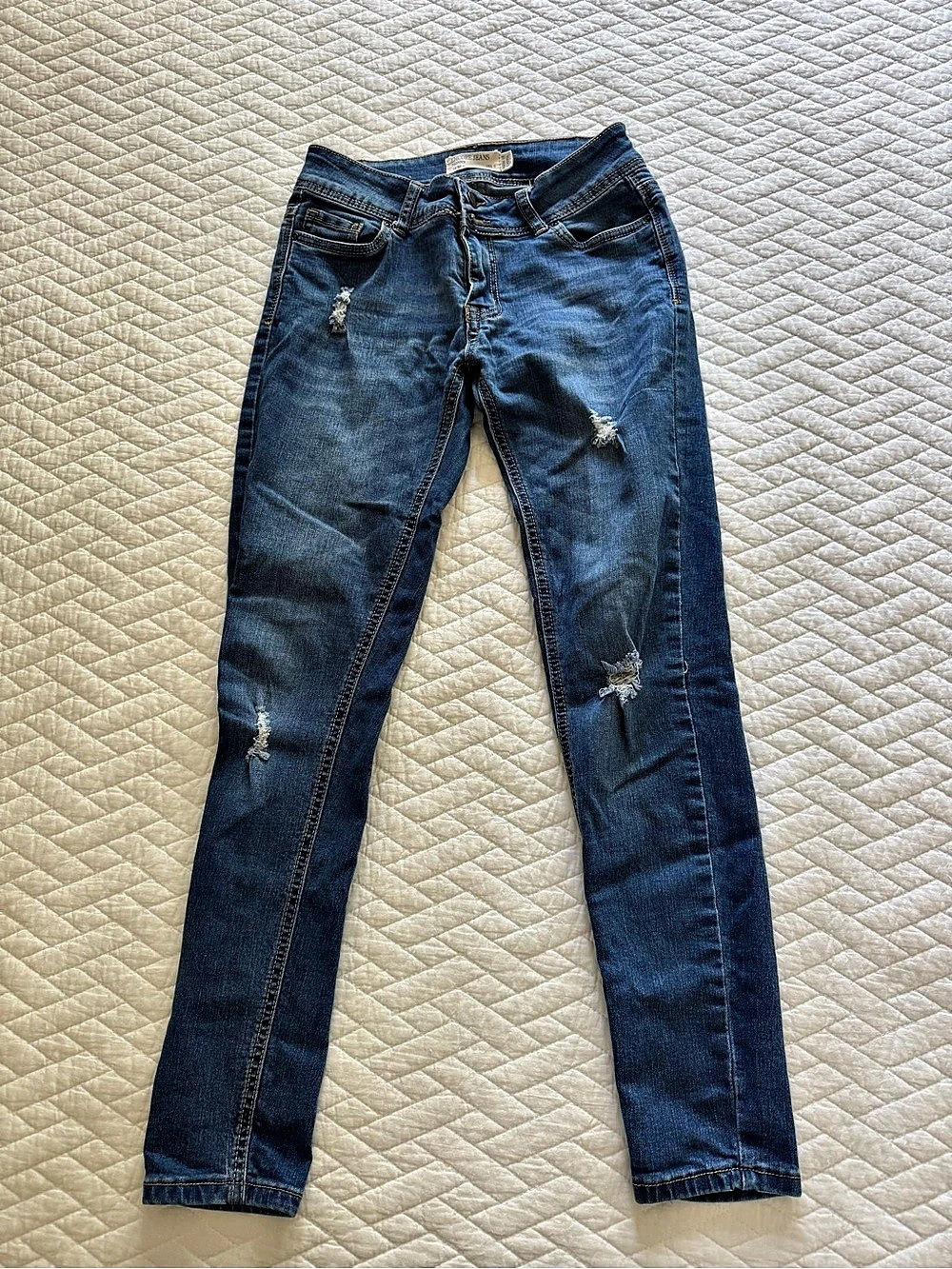 Encore Skinny Distressed Jeans